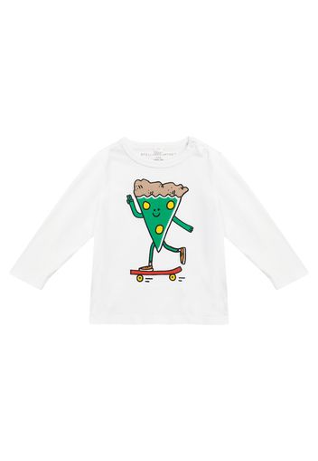 Baby - Top Pizza Skater in cotone con stampa