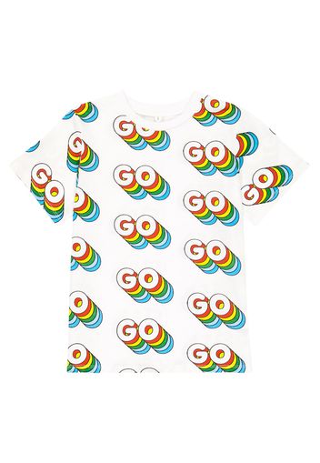 T-shirt in jersey di cotone con stampa