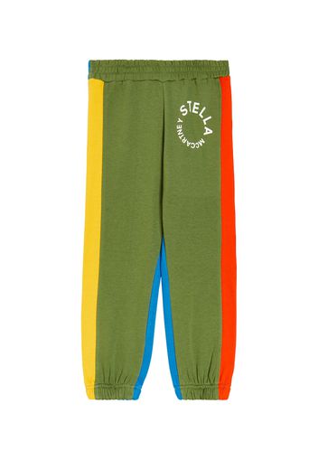 Pantaloni in misto cotone con logo