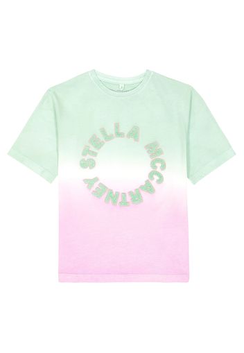 T-shirt in jersey di cotone tie-dye