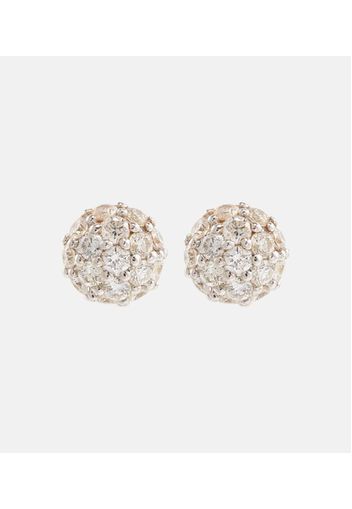 Orecchini Dainty Mirror Ball in oro 10kt con diamanti