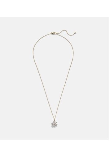 Collana Magnolia in oro 14kt con diamanti