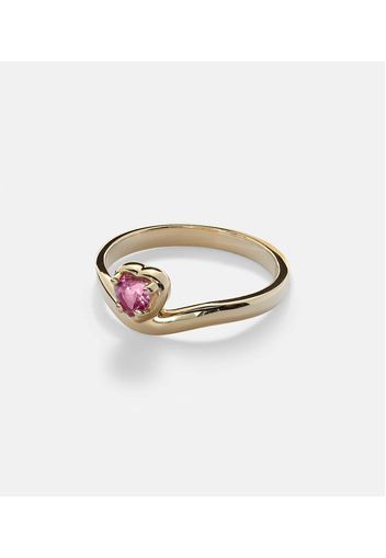 Anello Sweetheart Bonbon Merge in oro 10kt con tormalina