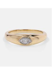 Anello Muse in oro 10kt con diamanti