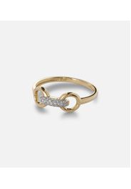 Anello Bridle in oro 14kt con diamanti