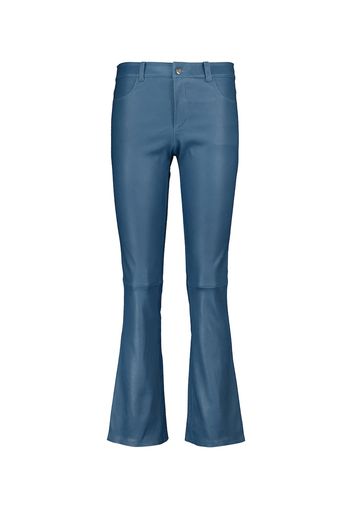 Pantaloni cropped Dean in pelle