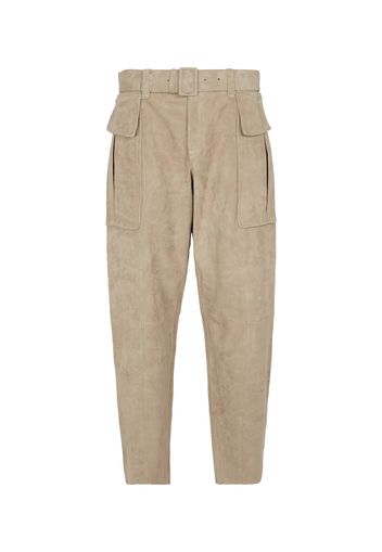 Pantaloni cargo Butch in suede