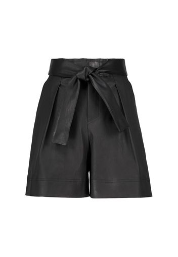 Esclusiva Mytheresa - Shorts paperbag Eloise in pelle