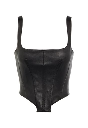 Bustier in pelle