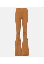 Pantaloni flared Cherilyn in suede