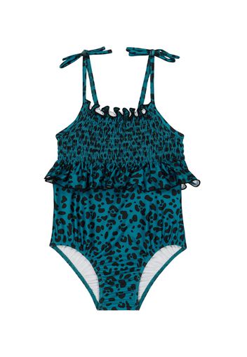 Costume intero con stampa leopardata