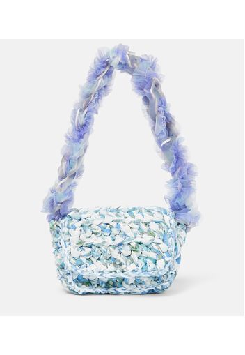 Borsa a spalla Mini in crochet di pizzo