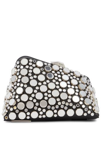 Clutch Midnight in pelle con borchie