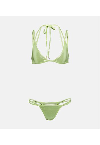 Top bikini con scollo allâamericana