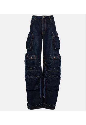 Jeans cargo Fern a vita bassa