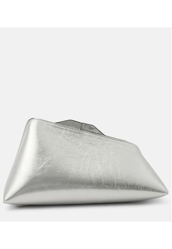 Clutch 8.30 PM in pelle metallizzata