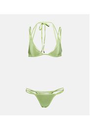 Top bikini con scollo allâamericana