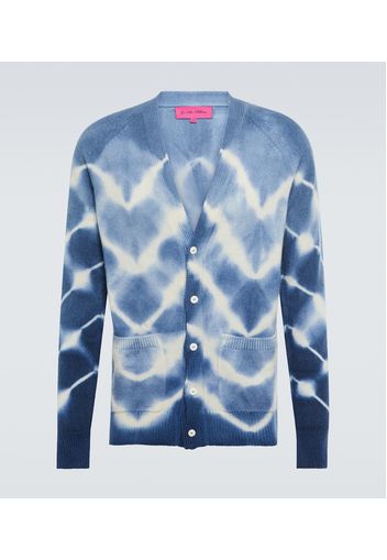 Cardigan in cashmere tie-dye