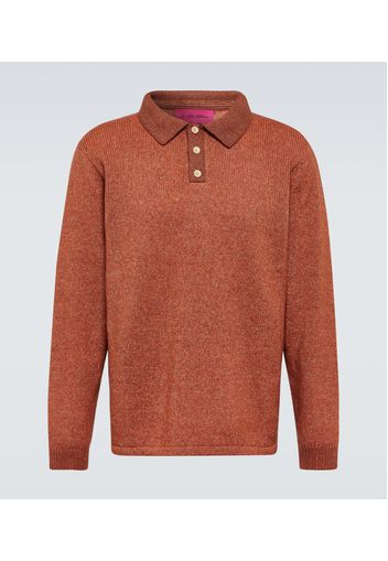 Polo in cashmere e cotone