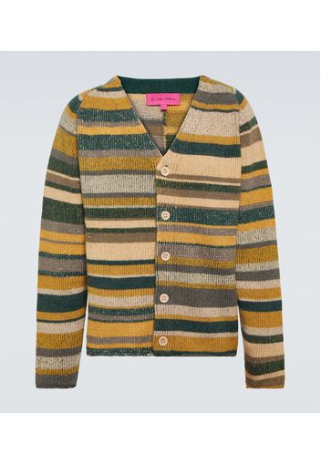 Cardigan Super Soft in cashmere a righe