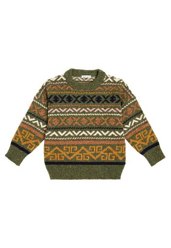 Pullover Tirso in misto lana con intarsi