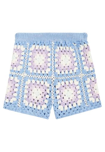Shorts Mohawk in crochet di cotone