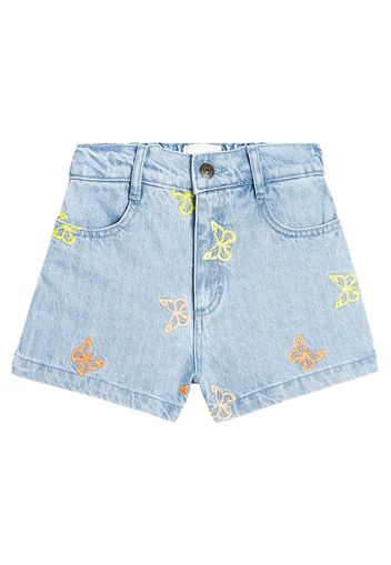 Shorts di jeans Burbank con ricamo