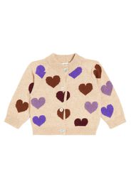 Baby - Cardigan Hearts con intarsi