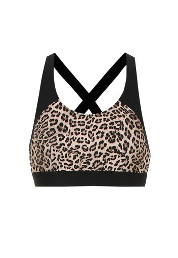 Top sportivo a stampa leopardo