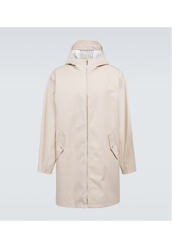 Parka in twill di cotone impermeabile