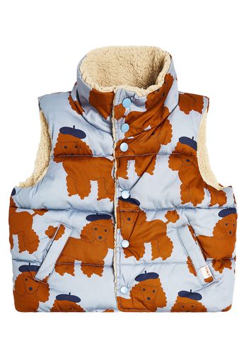 Gilet imbottito Tiny Poodles in cotone