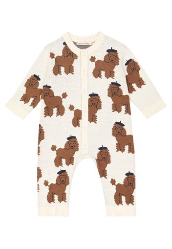 Baby - Jumpsuit corta Tiny Poodle in misto cotone