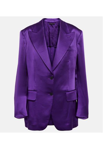 Blazer doppiopetto in satin