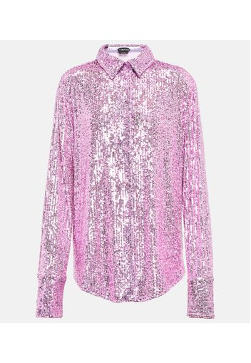 Camicia con paillettes