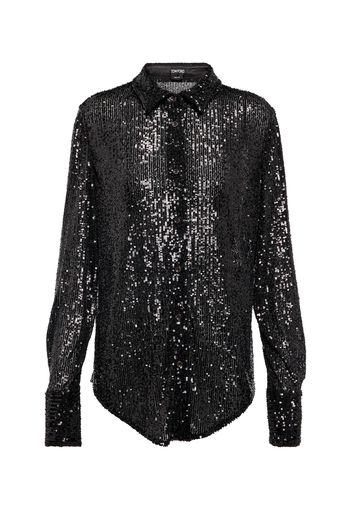 Camicia con paillettes