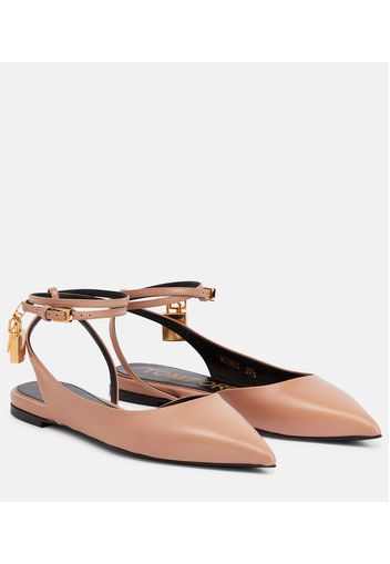 Ballerine slingback in pelle