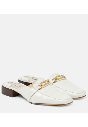 Mules Whiteny in pelle stampata