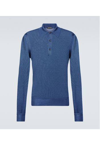 Polo in cashmere e seta