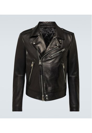 Giacca biker in pelle