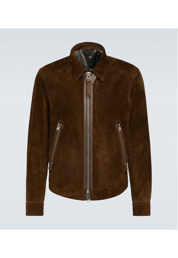 Giacca blouson in suede