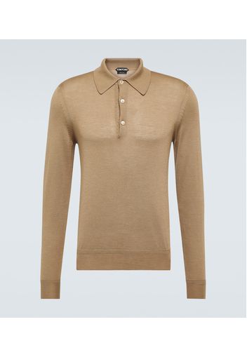 Polo in cashmere e seta