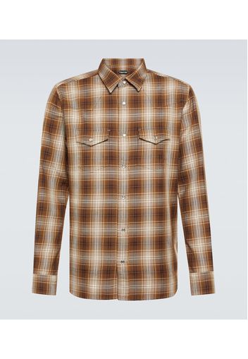 Camicia Western in cotone a quadri