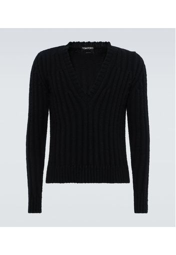 Pullover ini cashmere a coste