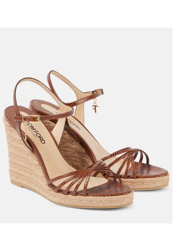 Espadrillas Cabana in pelle con zeppa