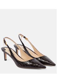 Pumps slingback in pelle