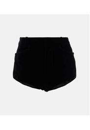 Shorts in velluto di cotone