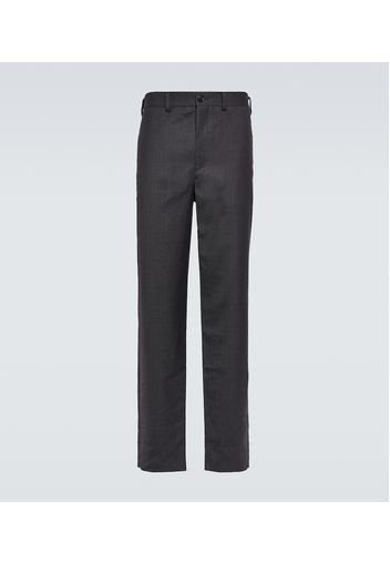 Pantaloni slim in lana e mohair