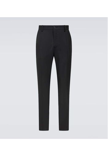 Pantaloni tapered in lana