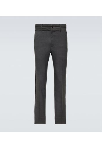 Pantaloni slim in lana