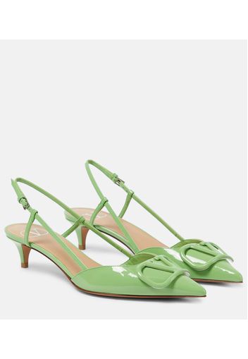 Pumps slingback VLogo Signature 40 in vernice